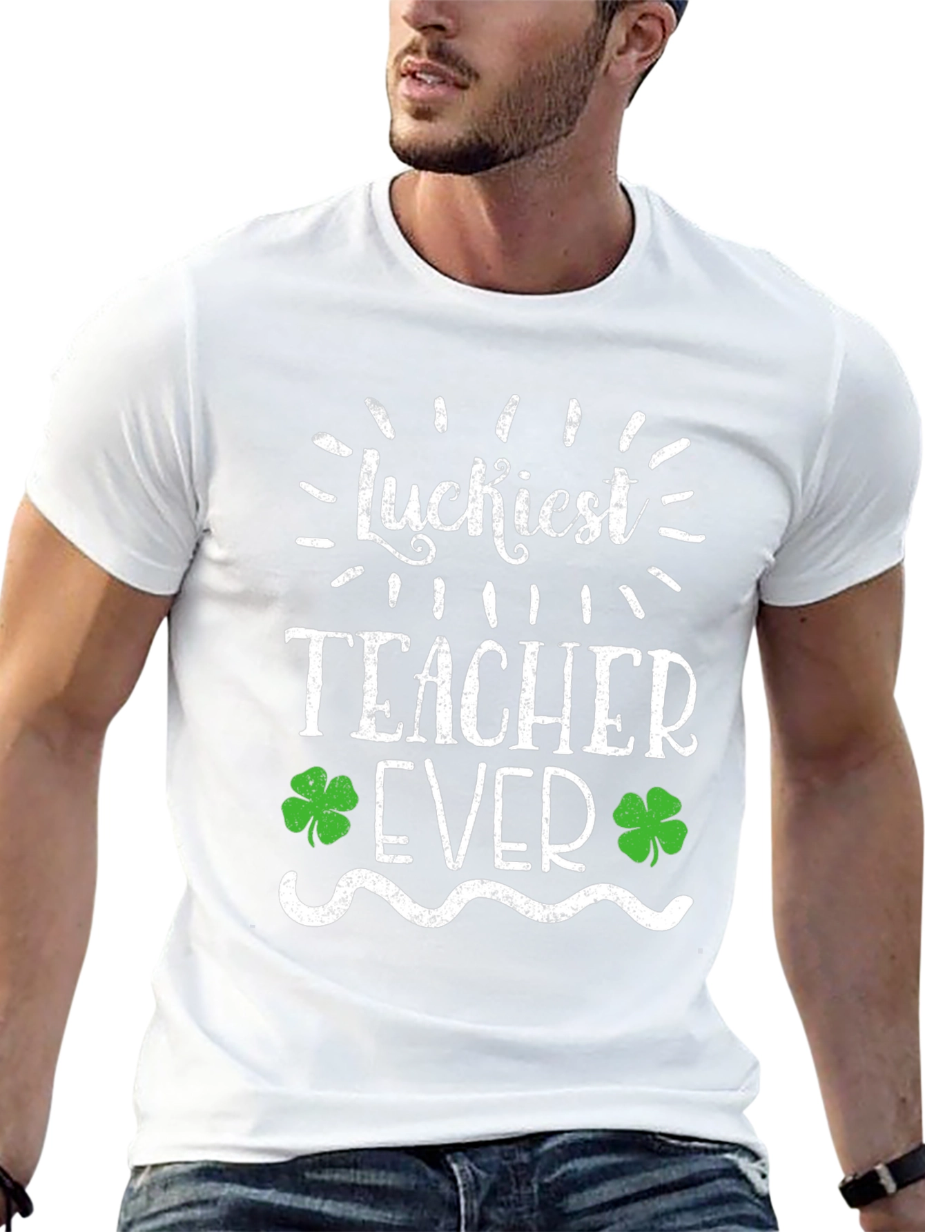 Luckiest Teacher Ever St. Patricks Day Graphic Tee
