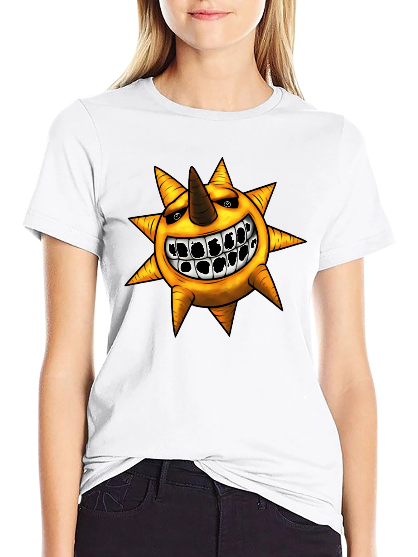 Soul Eater Sun Graphic T-Shirt - Black