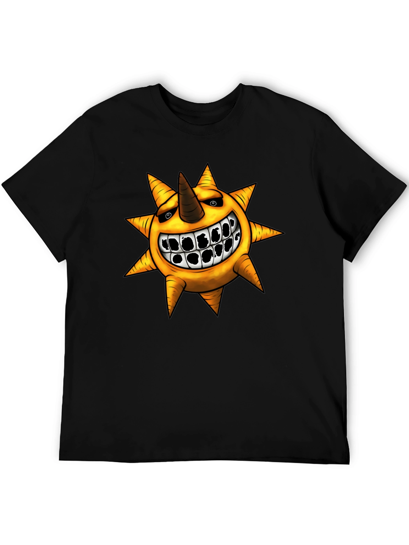 Soul Eater Sun Graphic T-Shirt - Black
