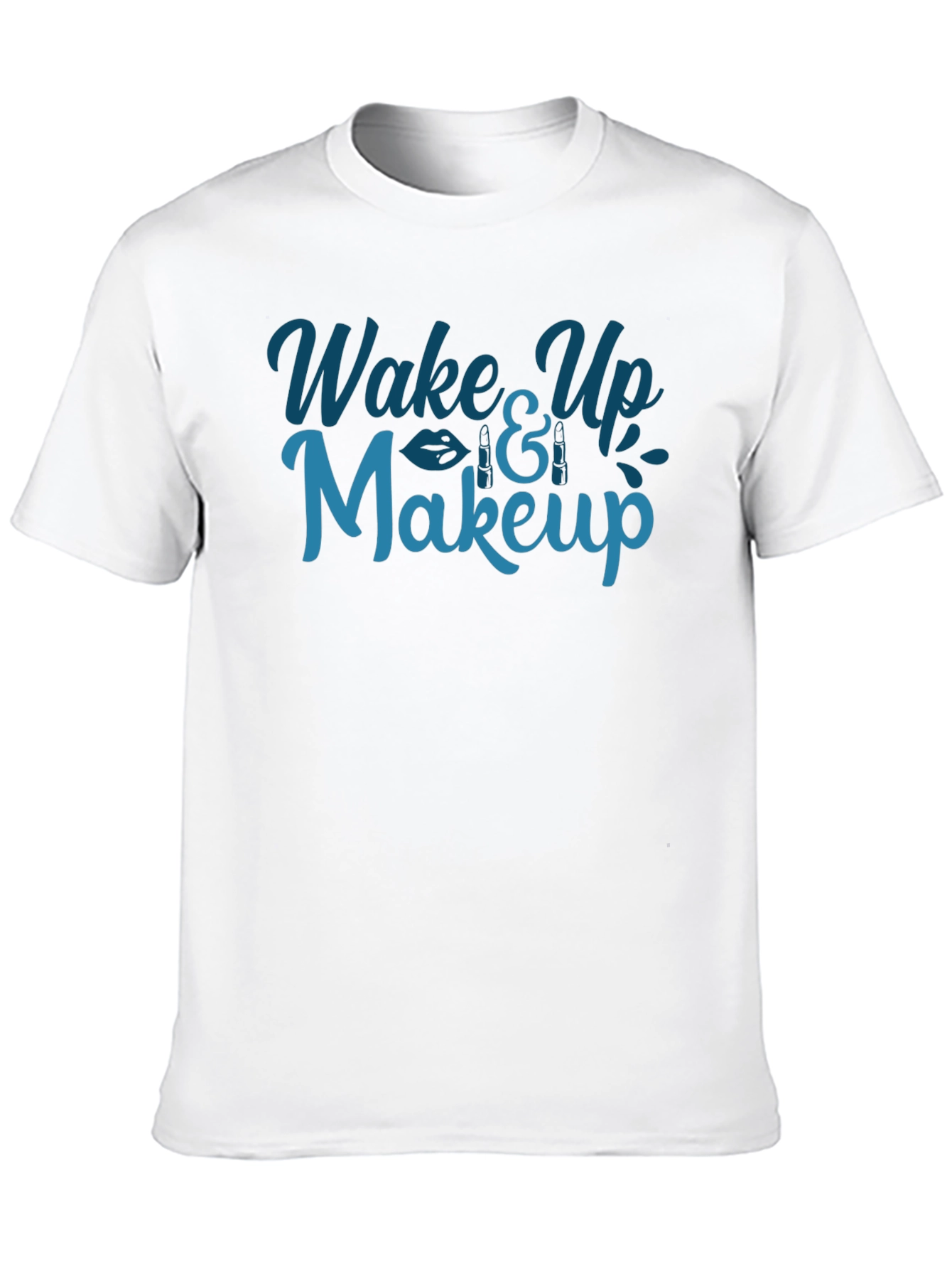 Wake Up & Makeup Graphic T-Shirt