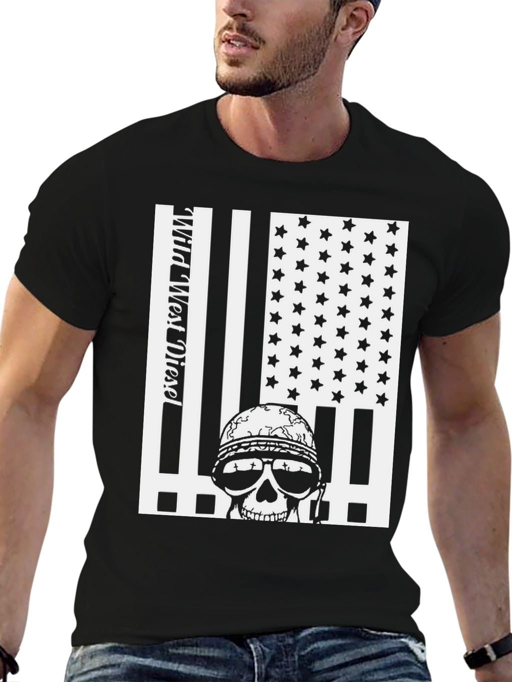 Wild West Diesel Graphic Tee - Black