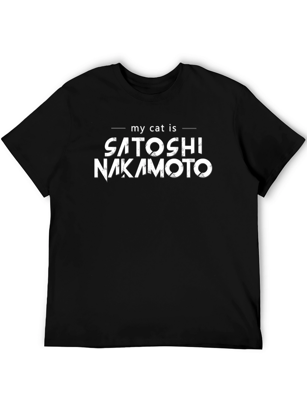 Satoshi Nakamoto Cat T-Shirt - Crypto Lover Gift