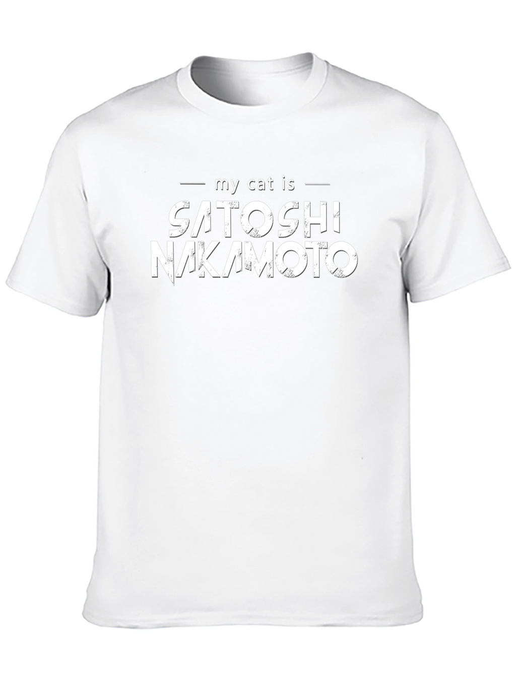 Satoshi Nakamoto Cat T-Shirt - Crypto Lover Gift