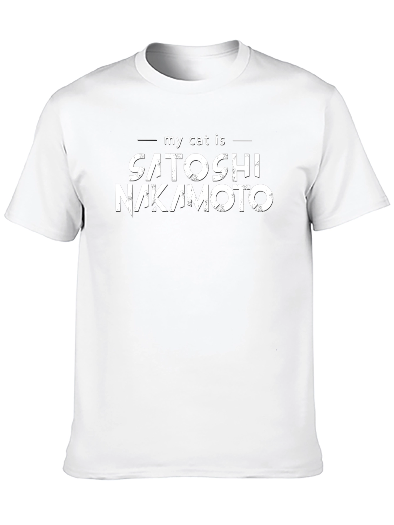 Satoshi Nakamoto Cat T-Shirt - Crypto Lover Gift