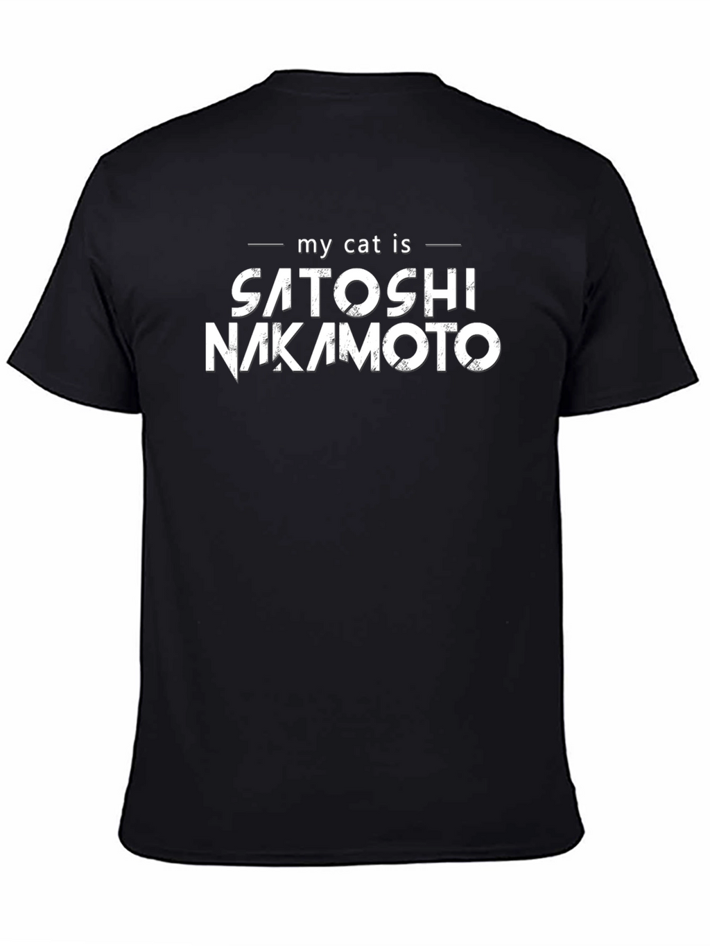 Satoshi Nakamoto Cat T-Shirt - Crypto Lover Gift
