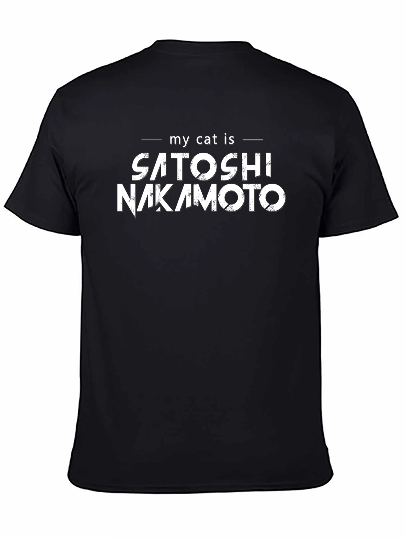 Satoshi Nakamoto Cat T-Shirt - Crypto Lover Gift