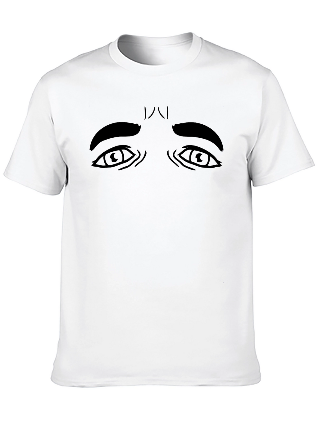 Expressive Eyes Graphic Tee - Unisex Black T-Shirt