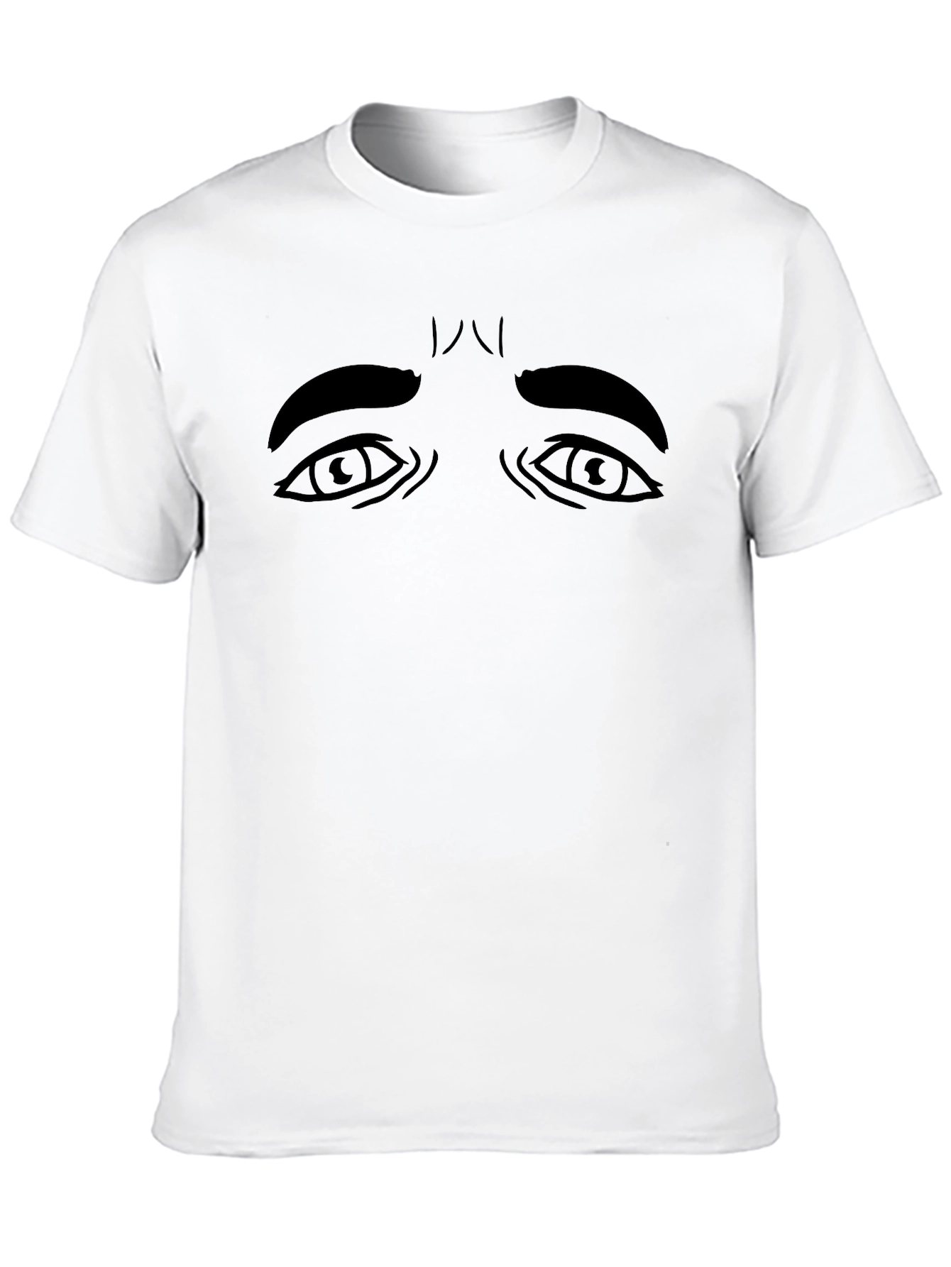 Expressive Eyes Graphic Tee - Unisex Black T-Shirt