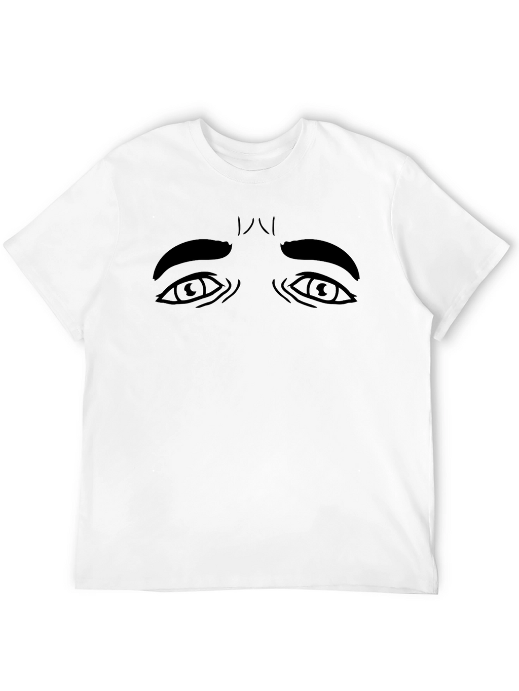 Expressive Eyes Graphic Tee - Unisex Black T-Shirt
