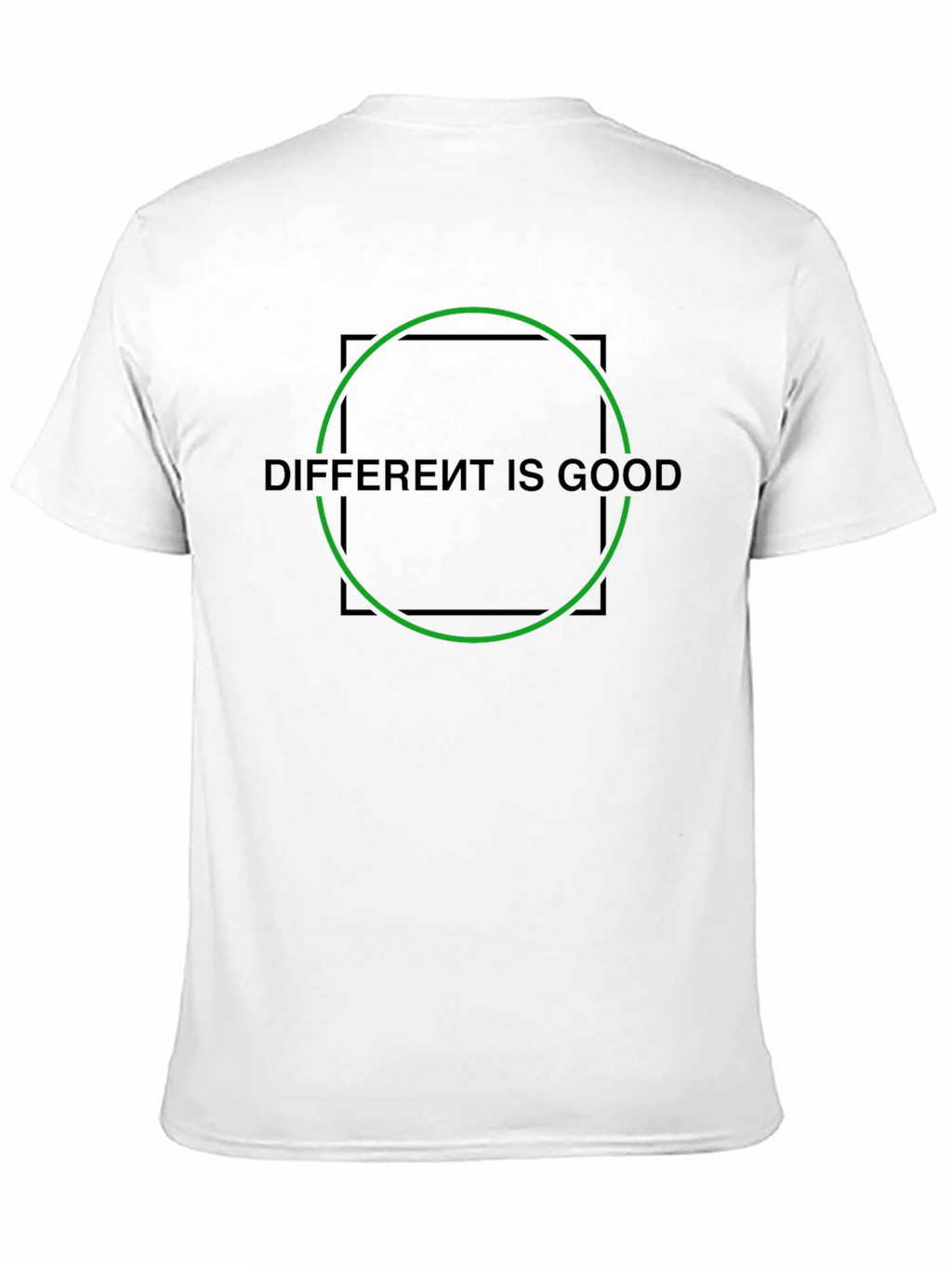 Different Is Good Graphic Tee - Stylish Black T-Shirt