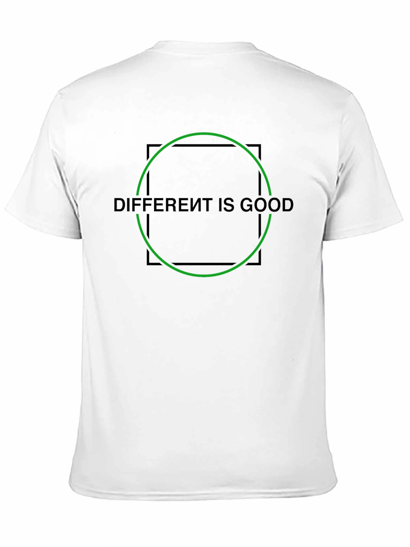 Different Is Good Graphic Tee - Stylish Black T-Shirt