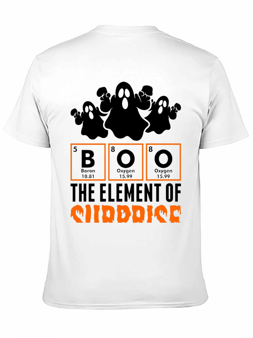 Halloween Boo Element of Surprise Graphic Tee