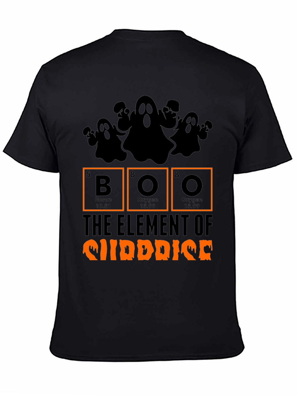 Halloween Boo Element of Surprise Graphic Tee