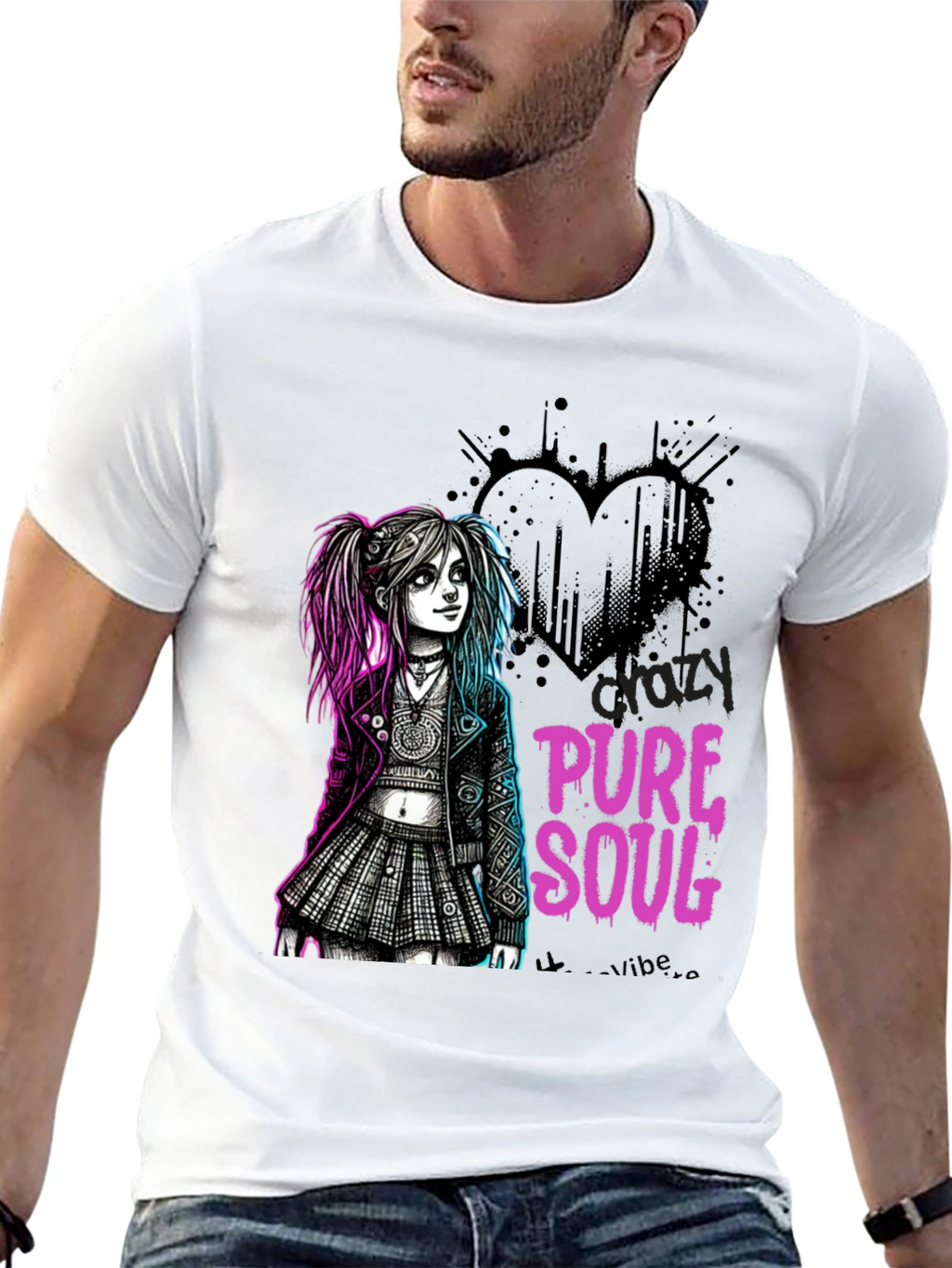 Crazy Pure Soul Black T-Shirt