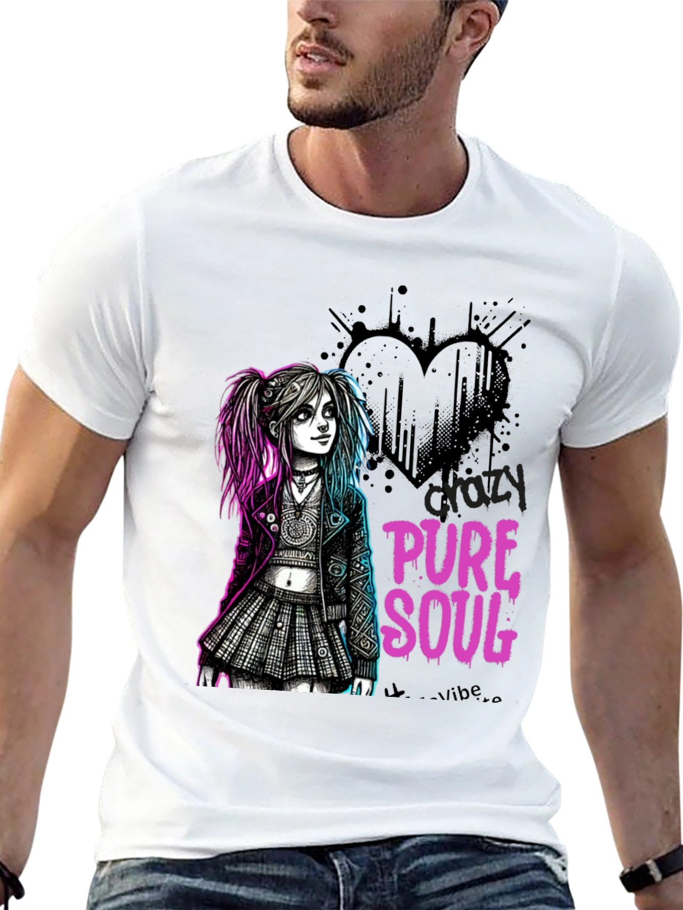 Crazy Pure Soul Black T-Shirt