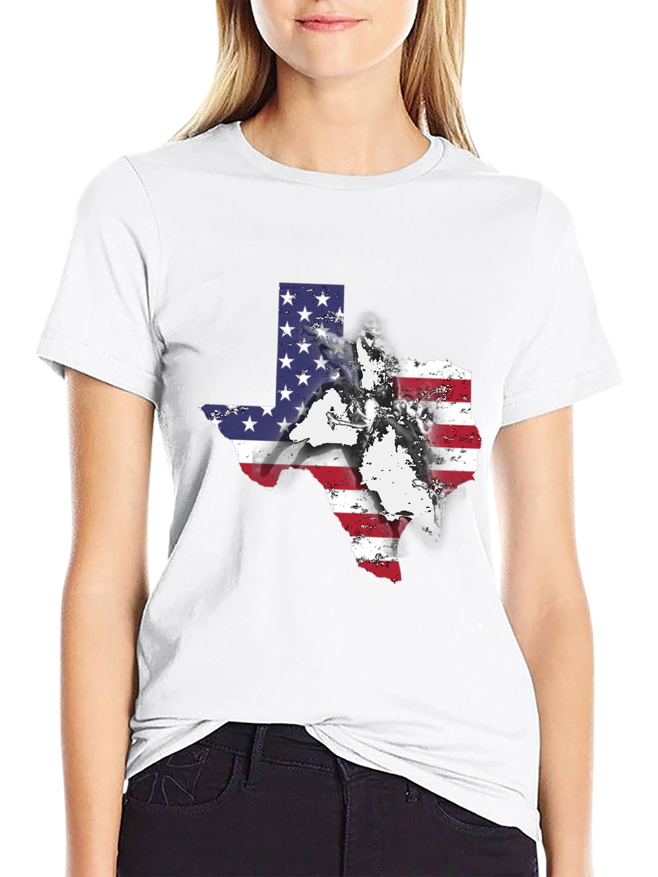 Texas Flag Graphic Tee - Patriotic Style