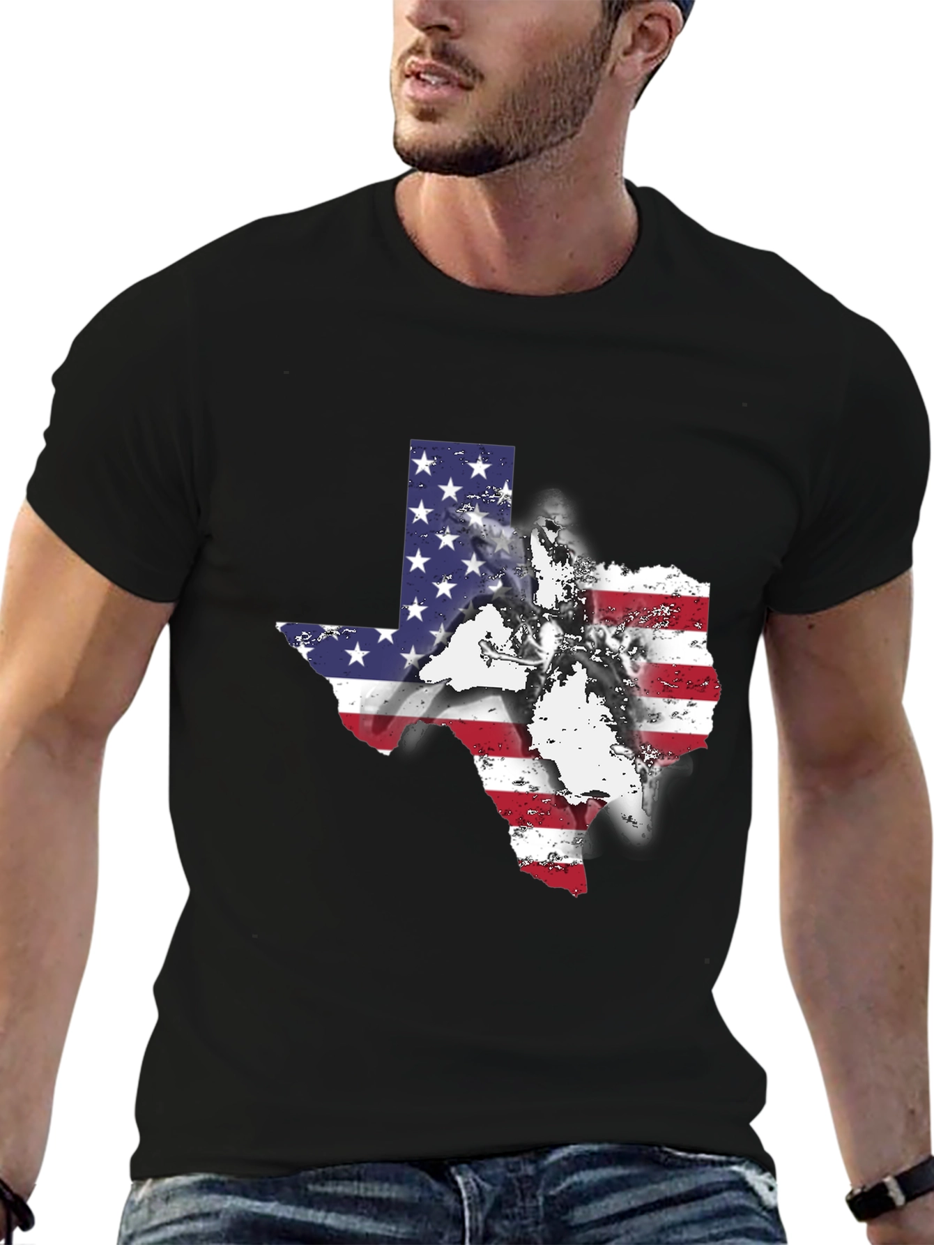 Texas Flag Graphic Tee - Patriotic Style