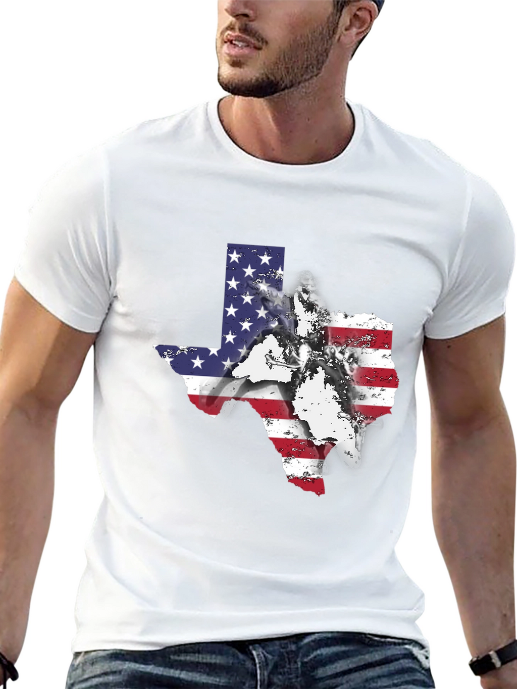 Texas Flag Graphic Tee - Patriotic Style