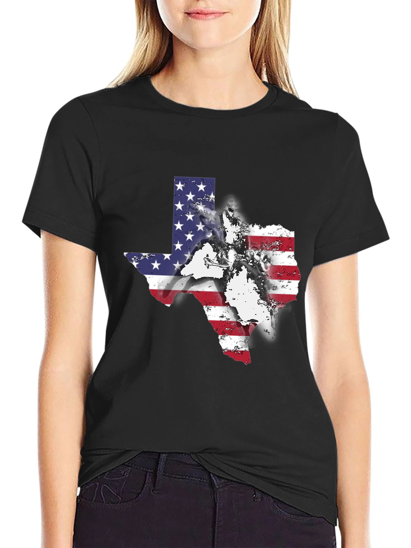 Texas Flag Graphic Tee - Patriotic Style