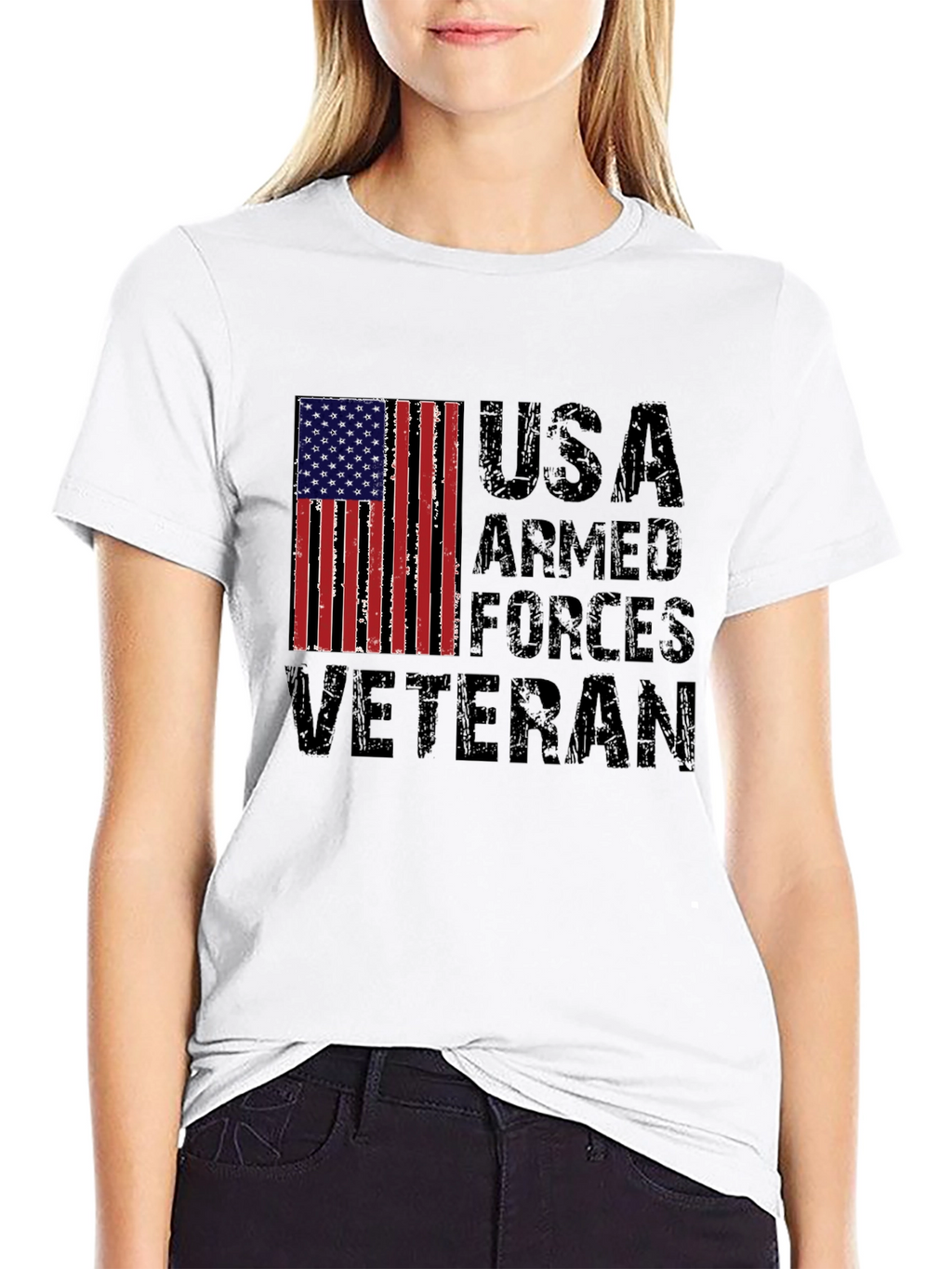 USA Armed Forces Veteran T-Shirt Patriotic Pride