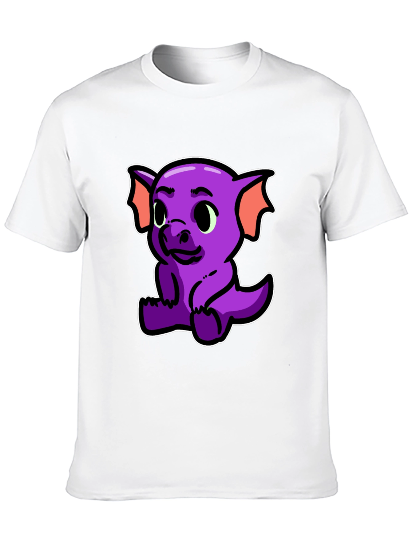Cute Purple Dragon Graphic T-Shirt