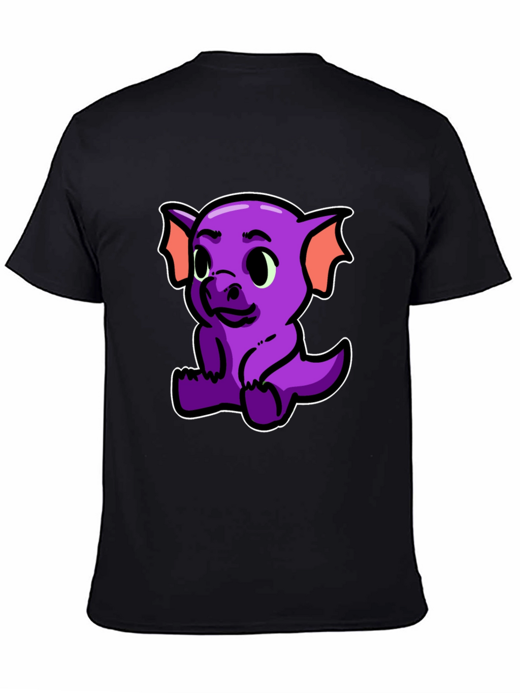 Cute Purple Dragon Graphic T-Shirt