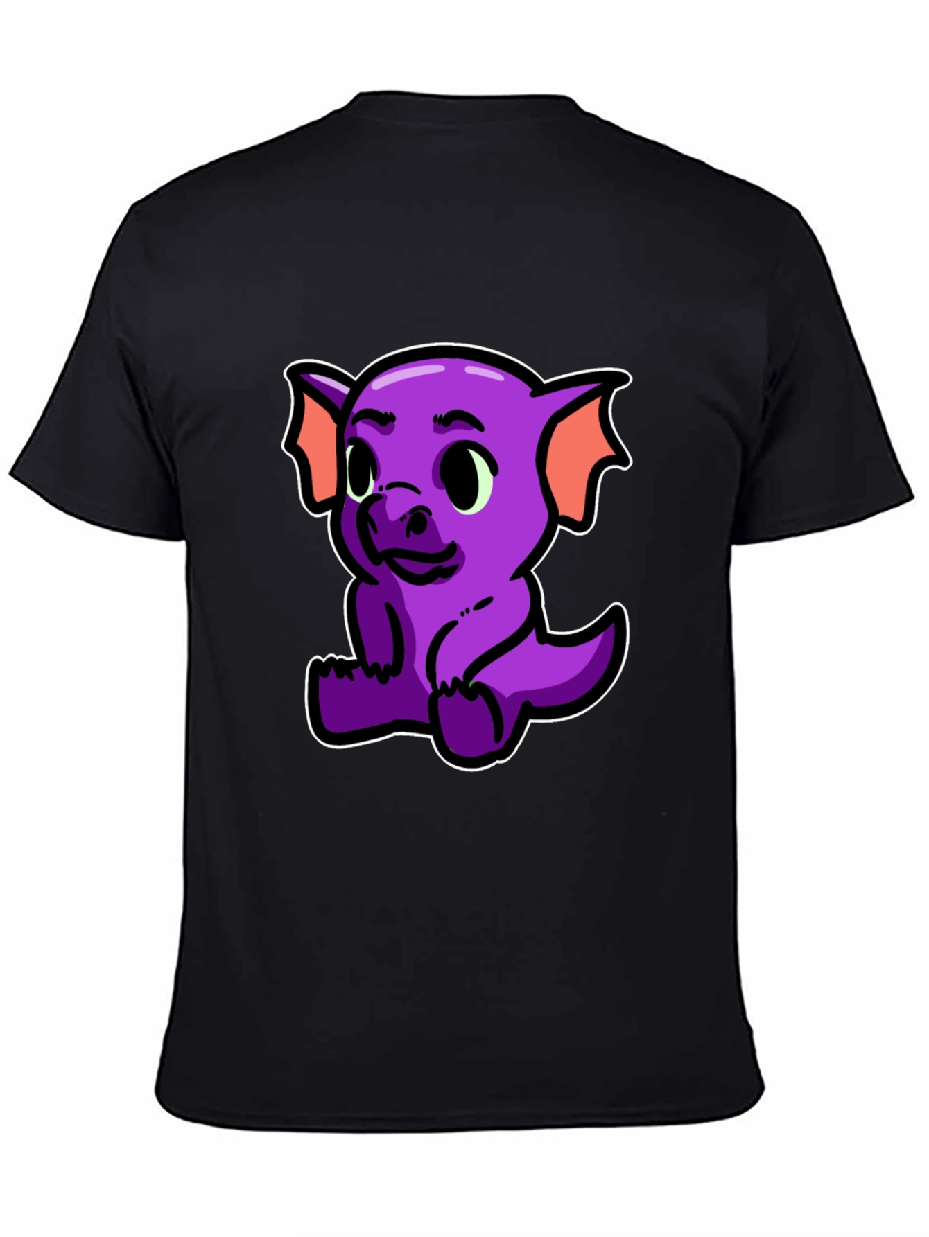Cute Purple Dragon Graphic T-Shirt