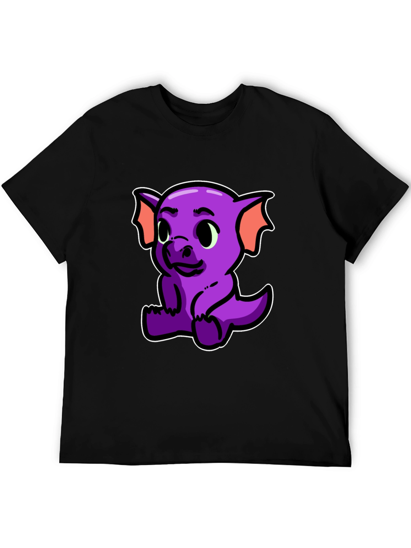 Cute Purple Dragon Graphic T-Shirt