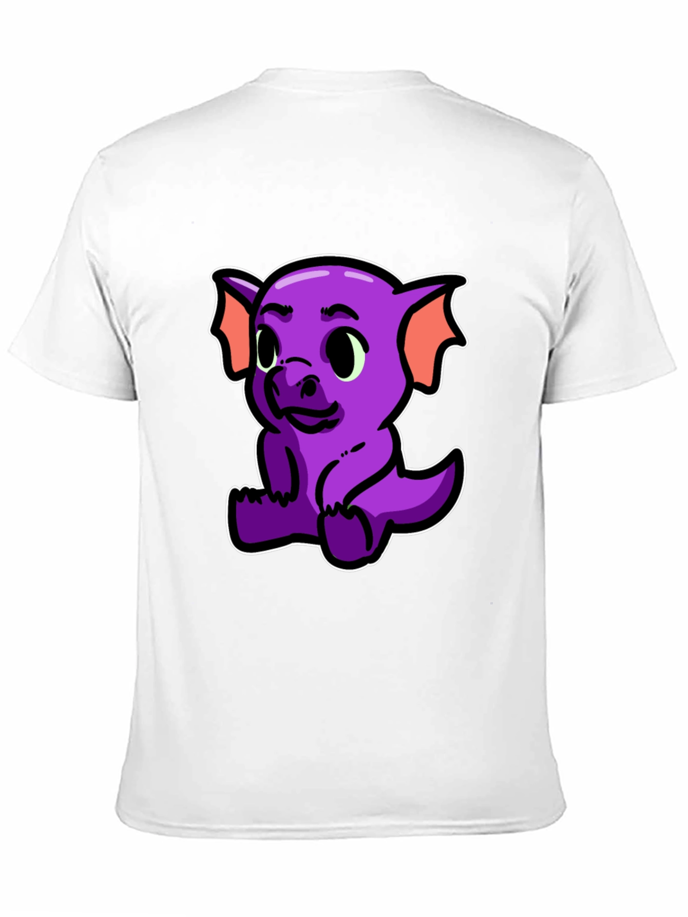 Cute Purple Dragon Graphic T-Shirt