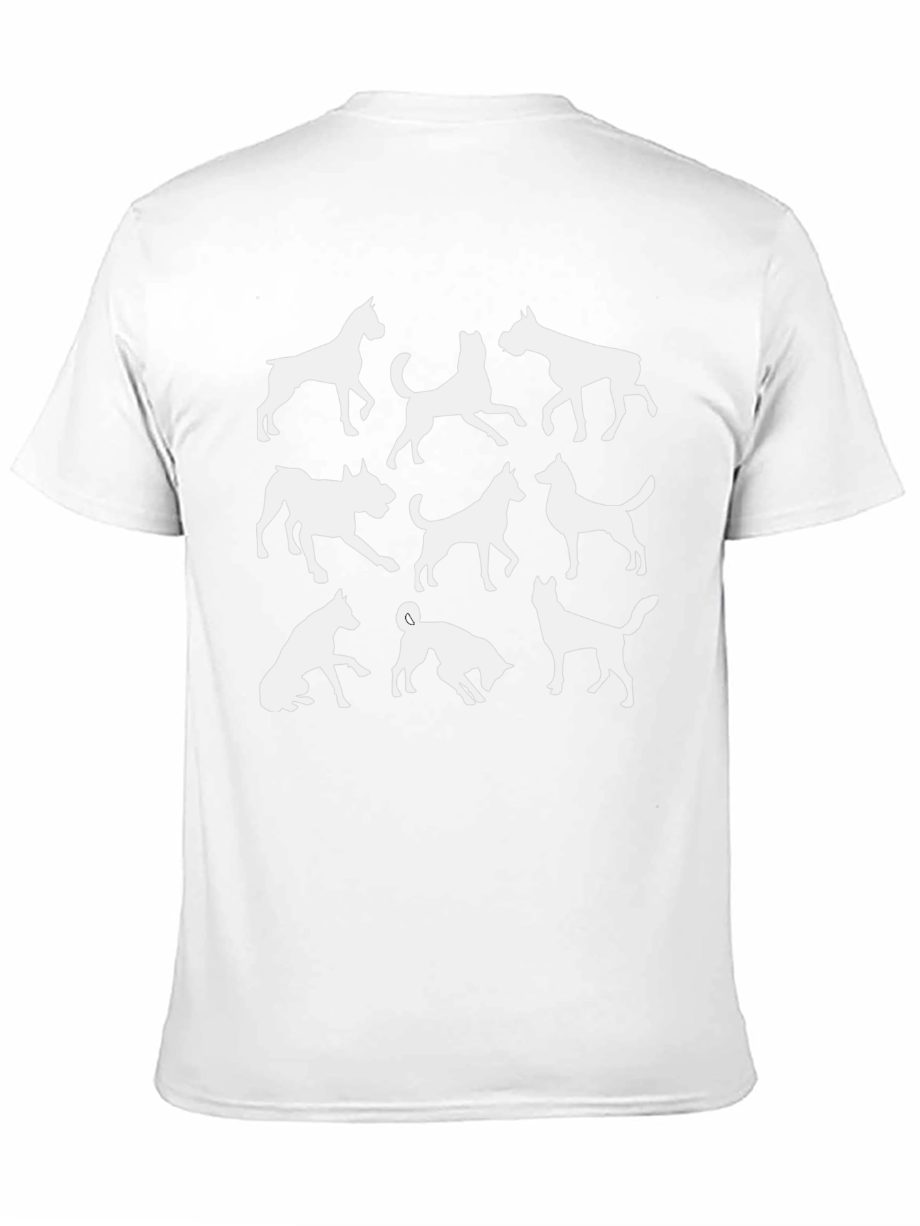 Dog Silhouettes Black Graphic Tee
