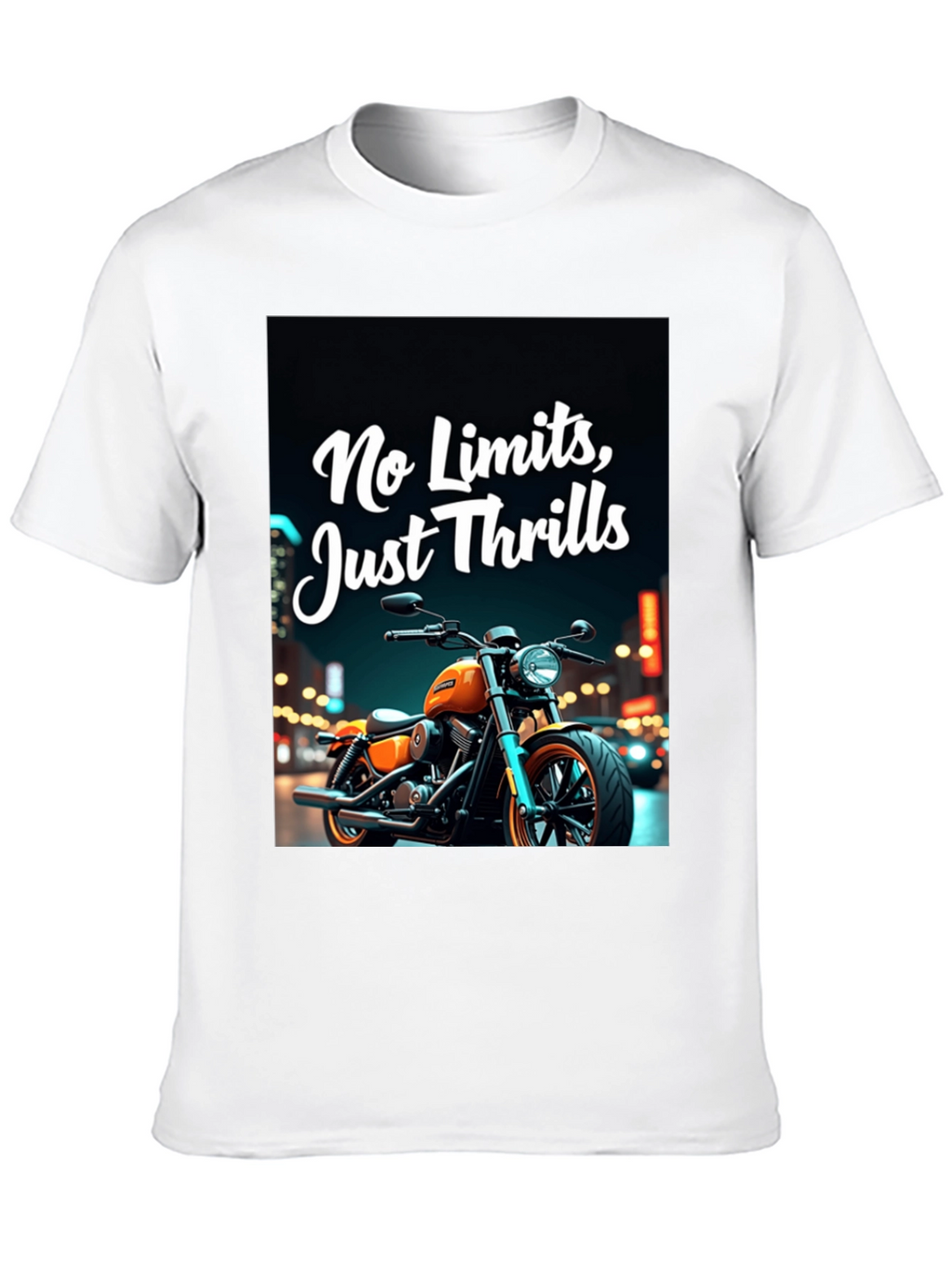 No Limits Thrills Black Graphic Tee