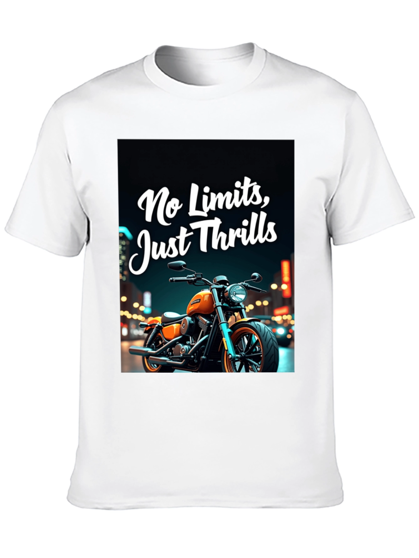 No Limits Thrills Black Graphic Tee