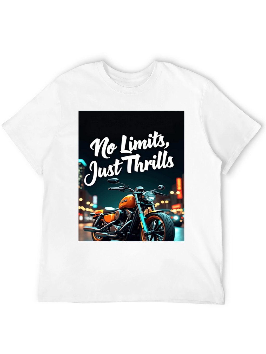 No Limits Thrills Black Graphic Tee