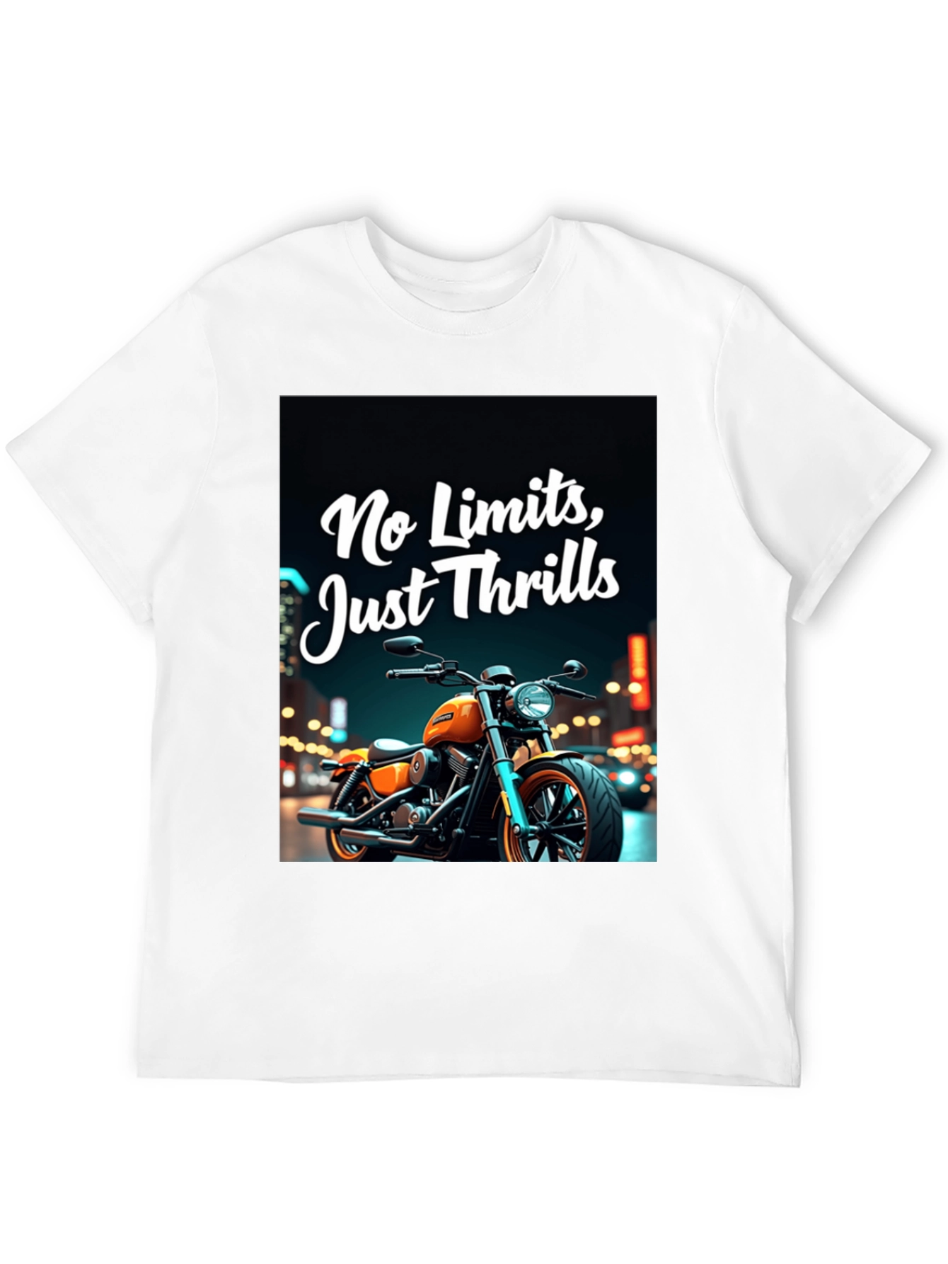 No Limits Thrills Black Graphic Tee