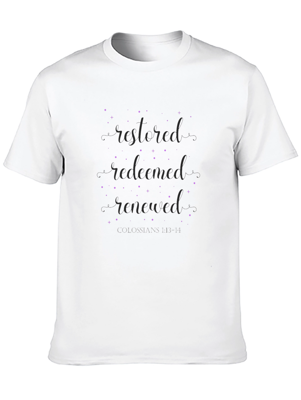 Restored Redeemed Renewed Graphic Tee