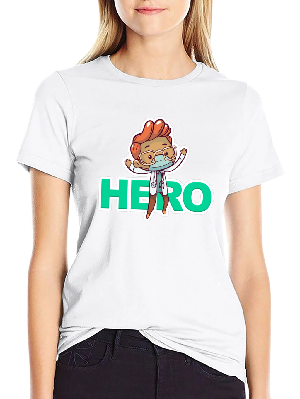 Hero Doctor T-Shirt - Cartoon Graphic Tee