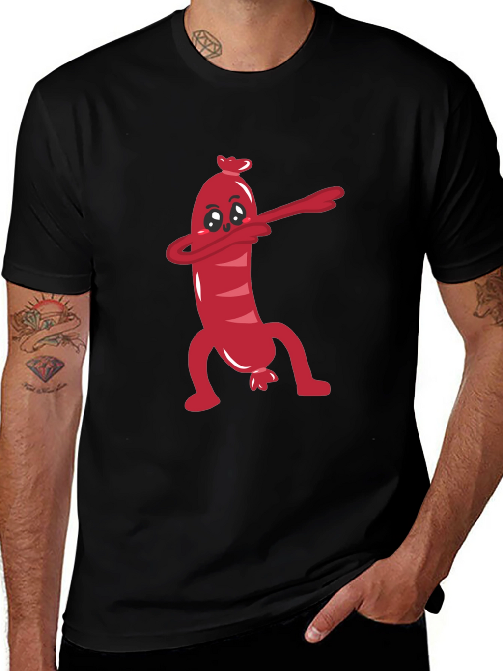 Funny Sausage Dab T-Shirt
