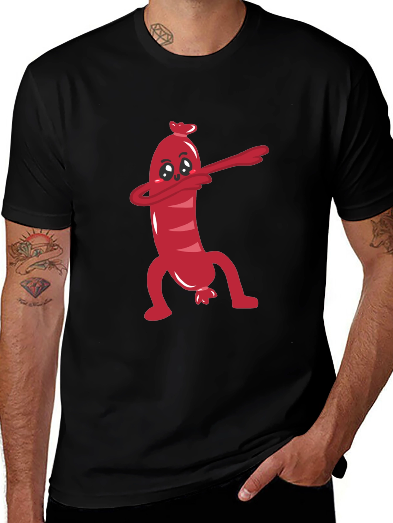 Funny Sausage Dab T-Shirt