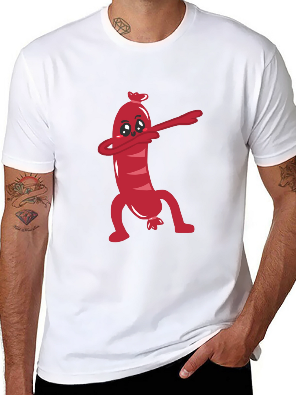Funny Sausage Dab T-Shirt