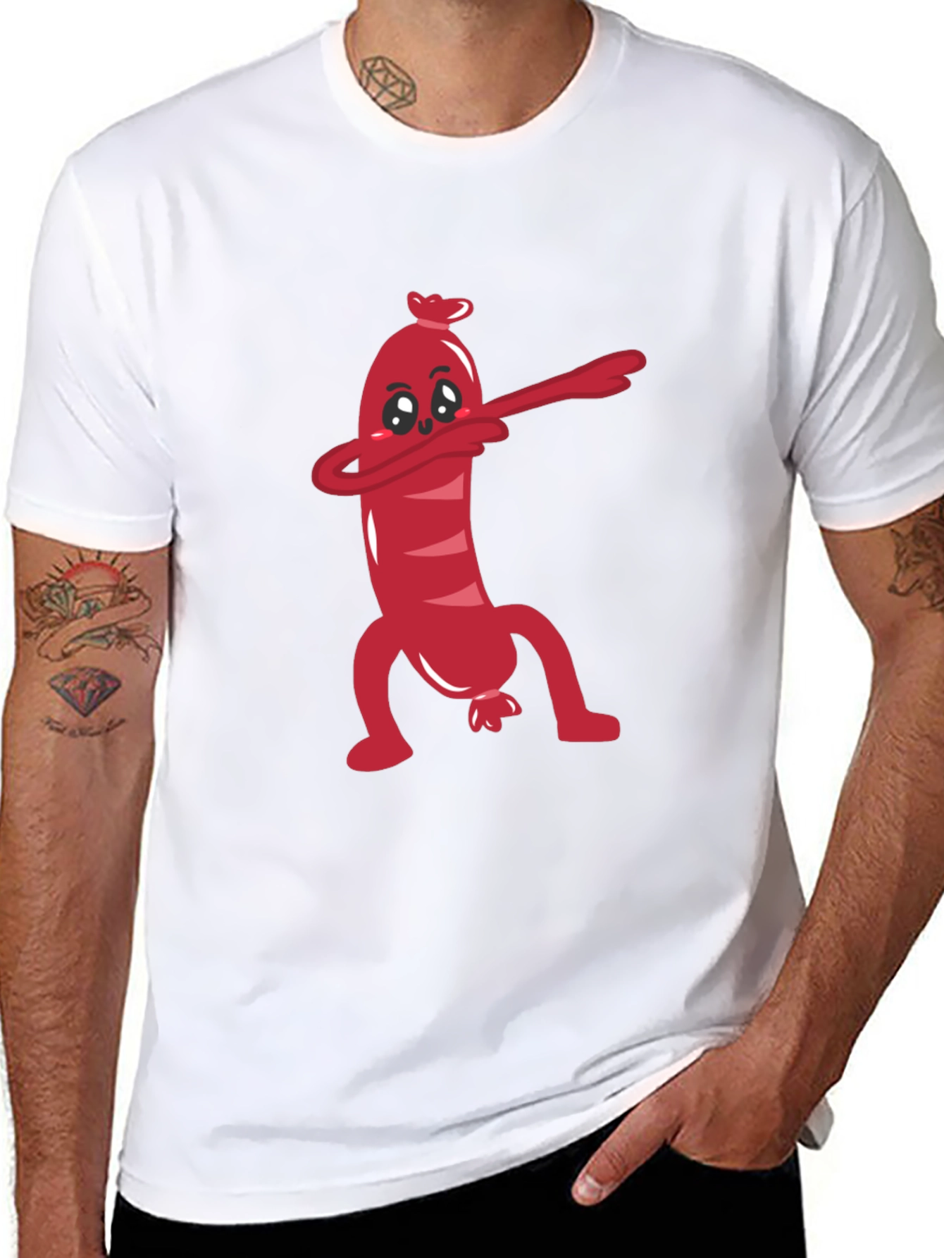 Funny Sausage Dab T-Shirt