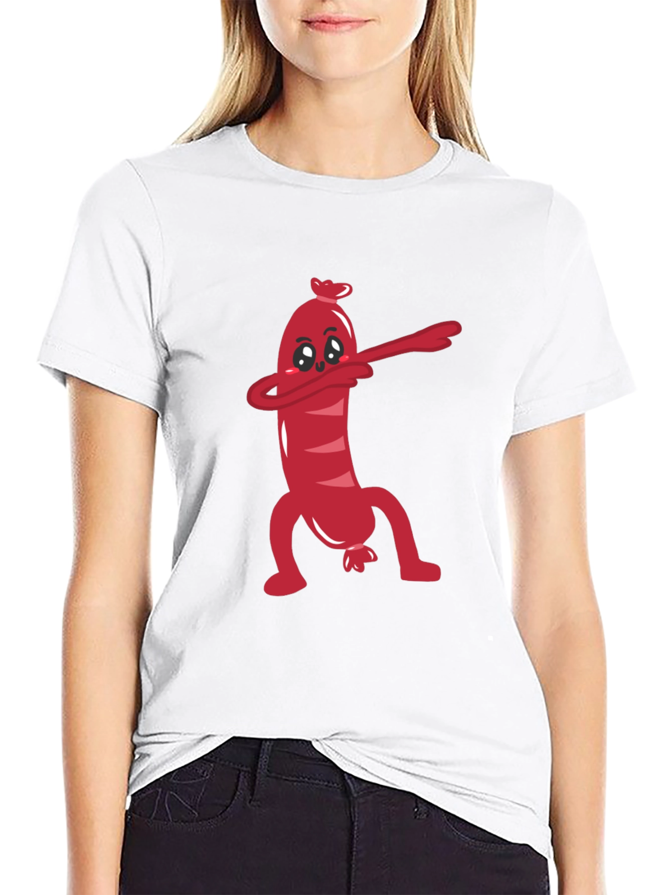 Funny Sausage Dab T-Shirt