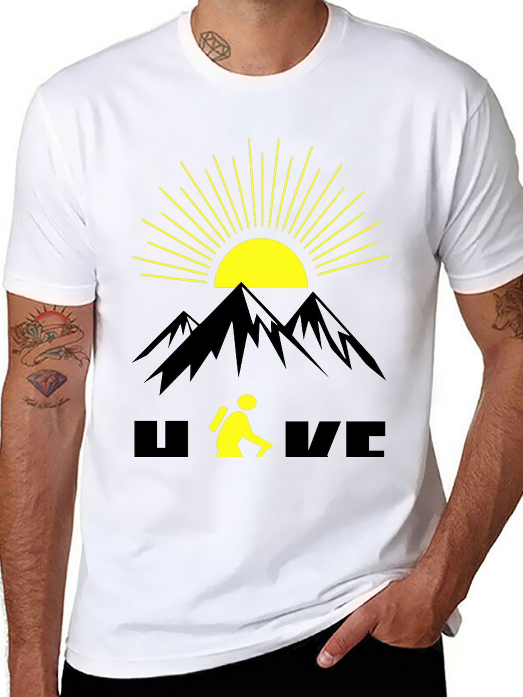 Outdoor Adventure T-Shirt - Mountain Hiking Design