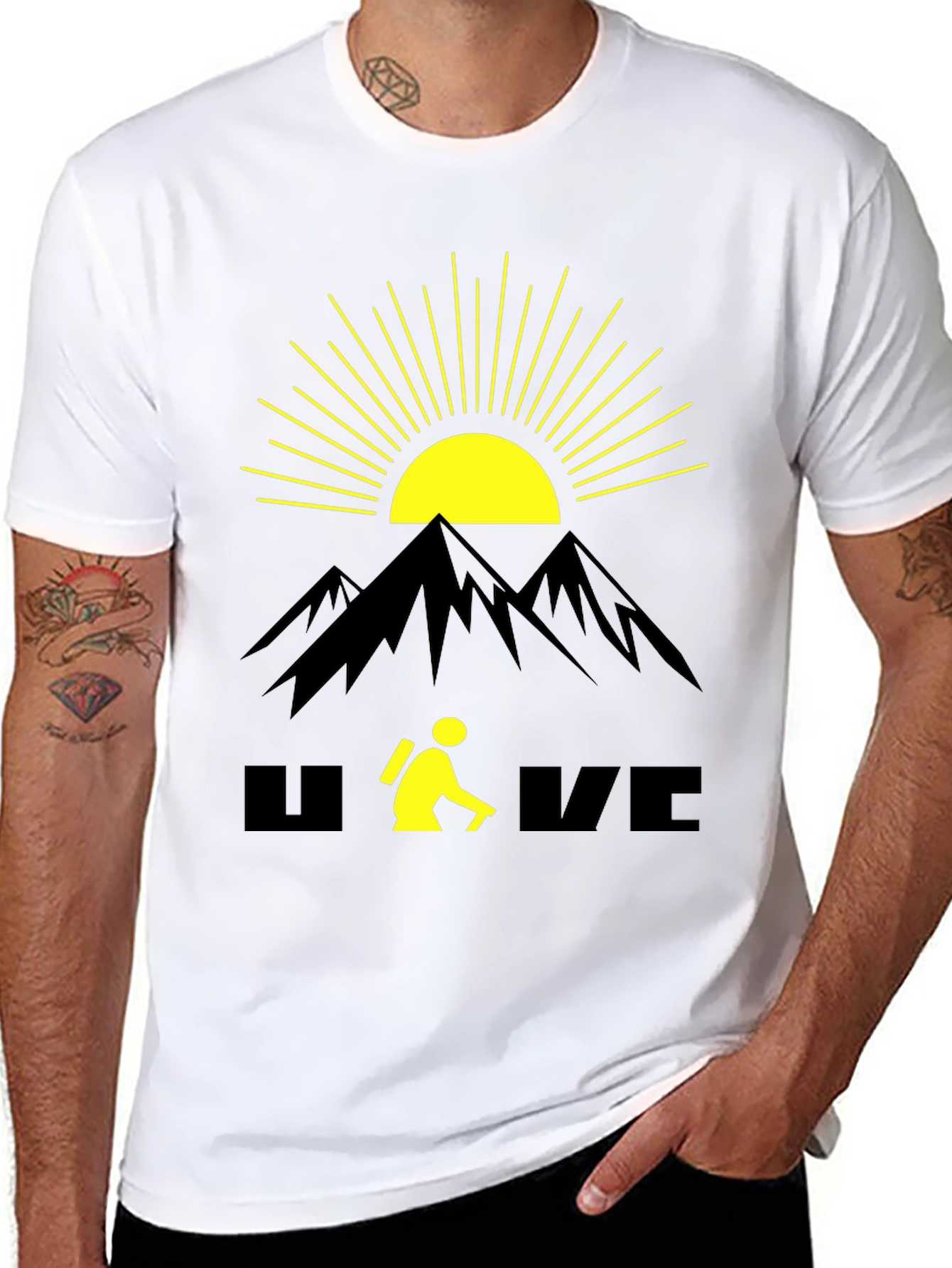 Outdoor Adventure T-Shirt - Mountain Hiking Design