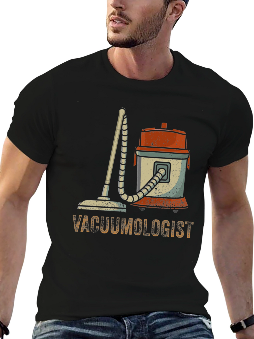 Vacuumologist Graphic T-Shirt - Novelty Cleaning Humor Tee