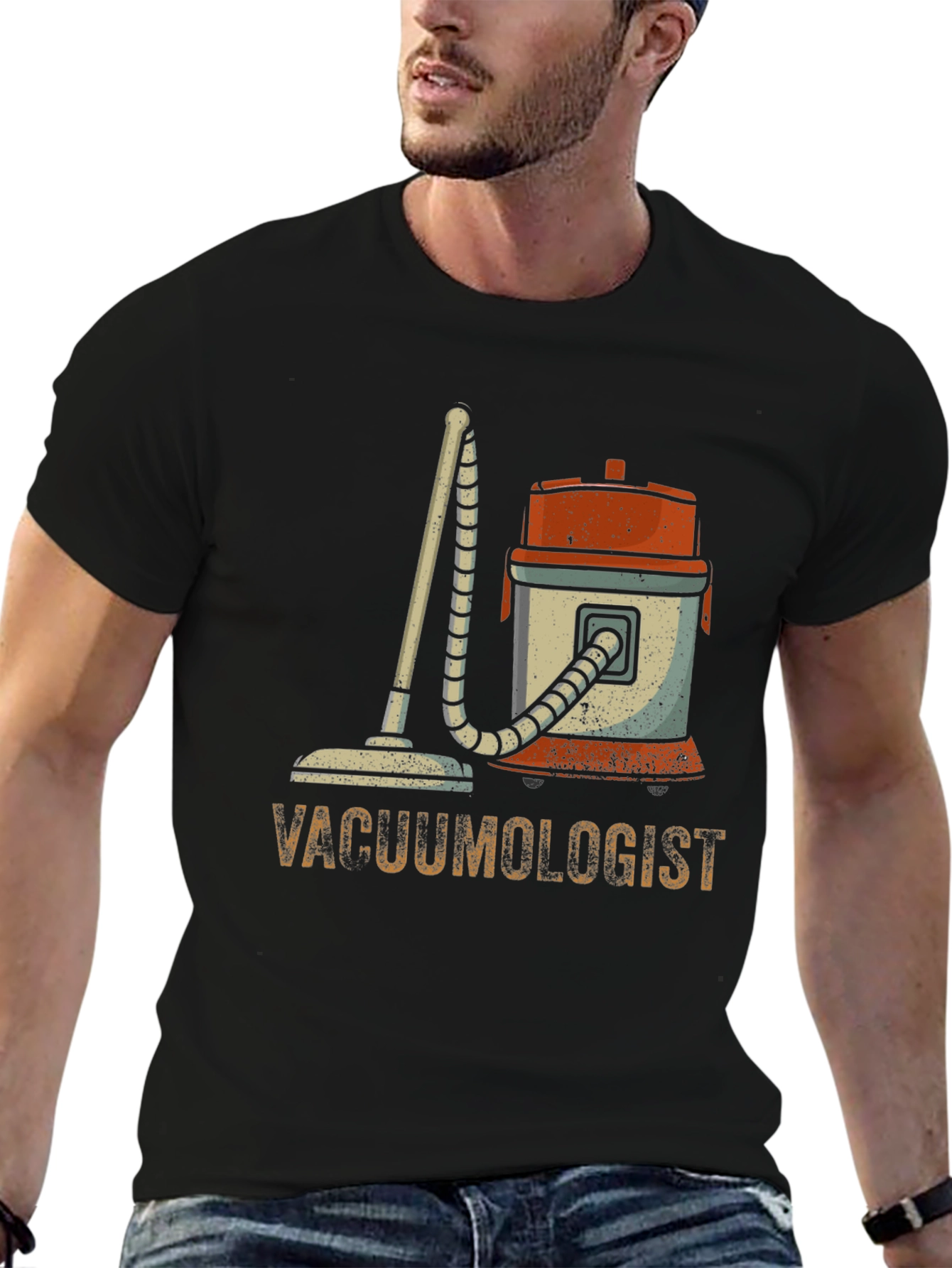 Vacuumologist Graphic T-Shirt - Novelty Cleaning Humor Tee