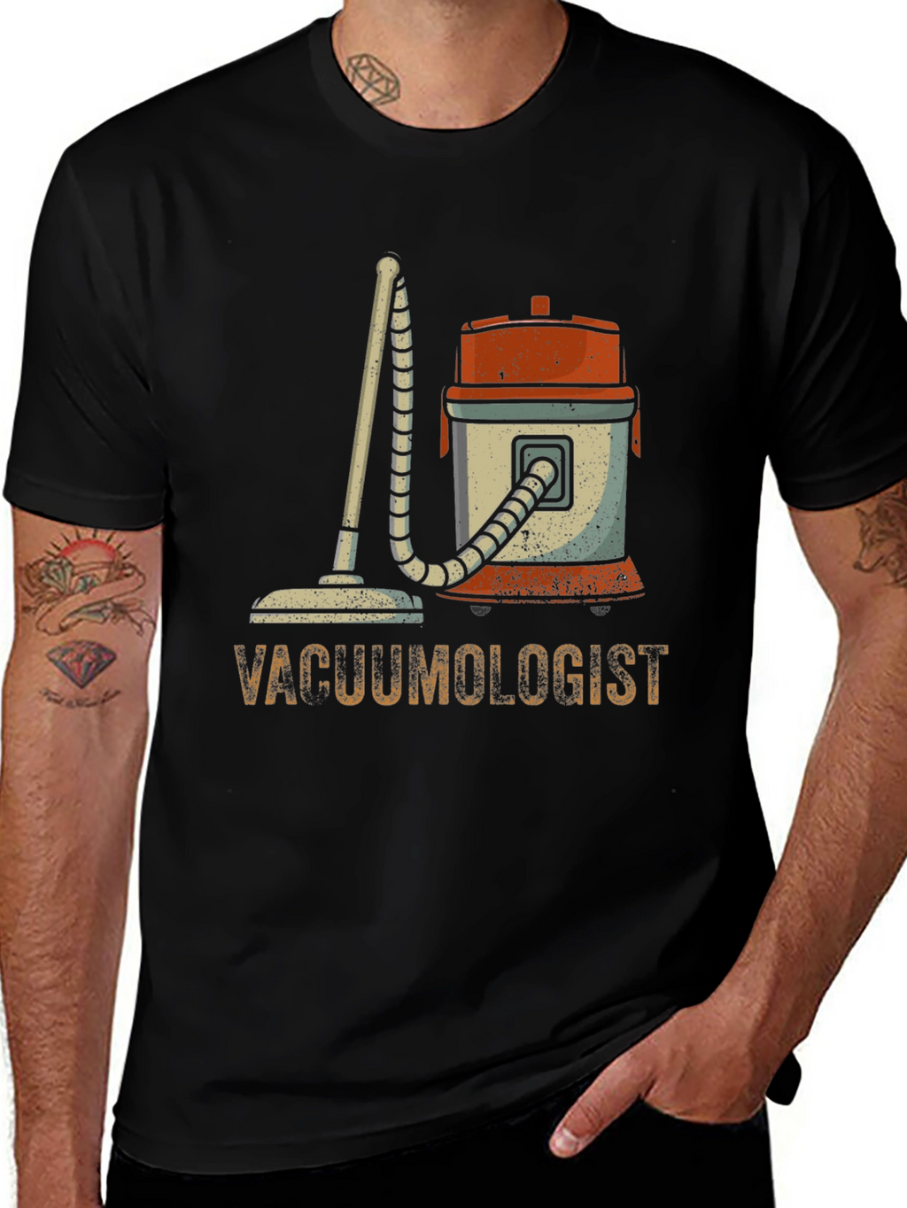 Vacuumologist Graphic T-Shirt - Novelty Cleaning Humor Tee