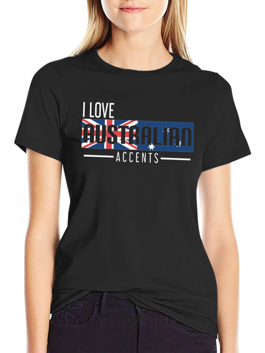 I Love Australian Accents Graphic Tee