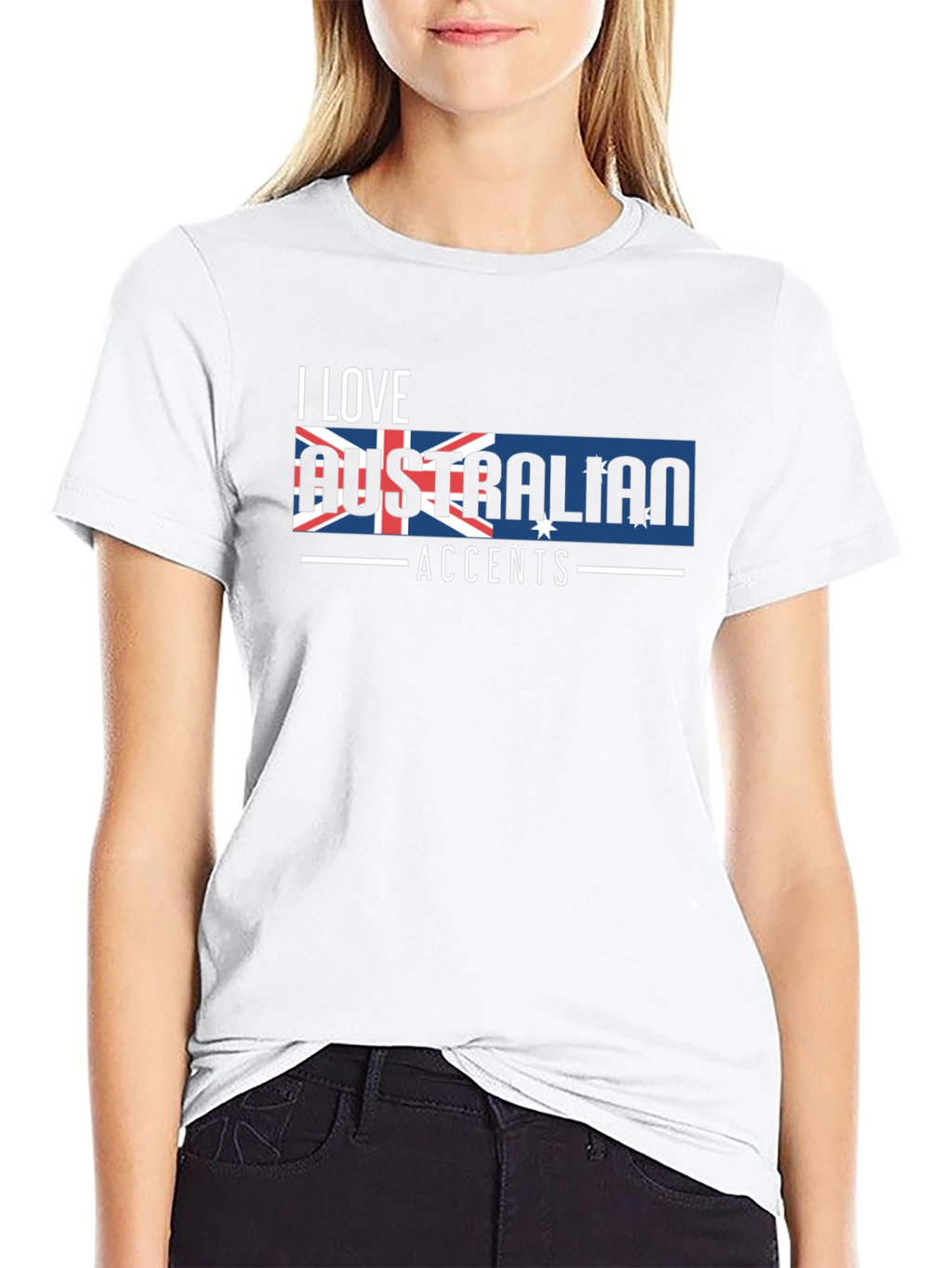 I Love Australian Accents Graphic Tee