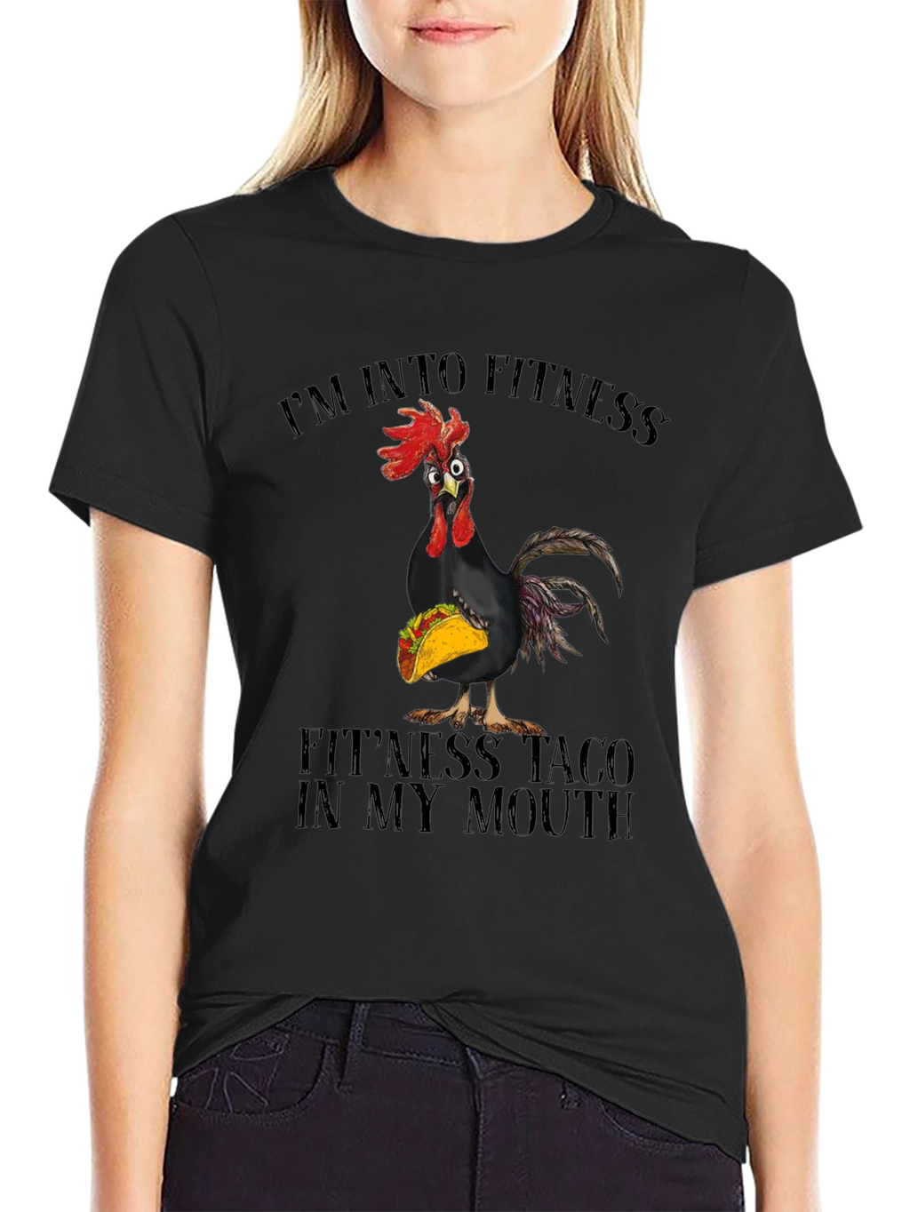 Fitness Taco Chicken Graphic Tee