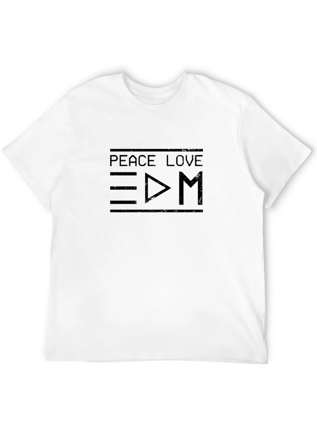 Peace Love EDM Graphic Tee - Black